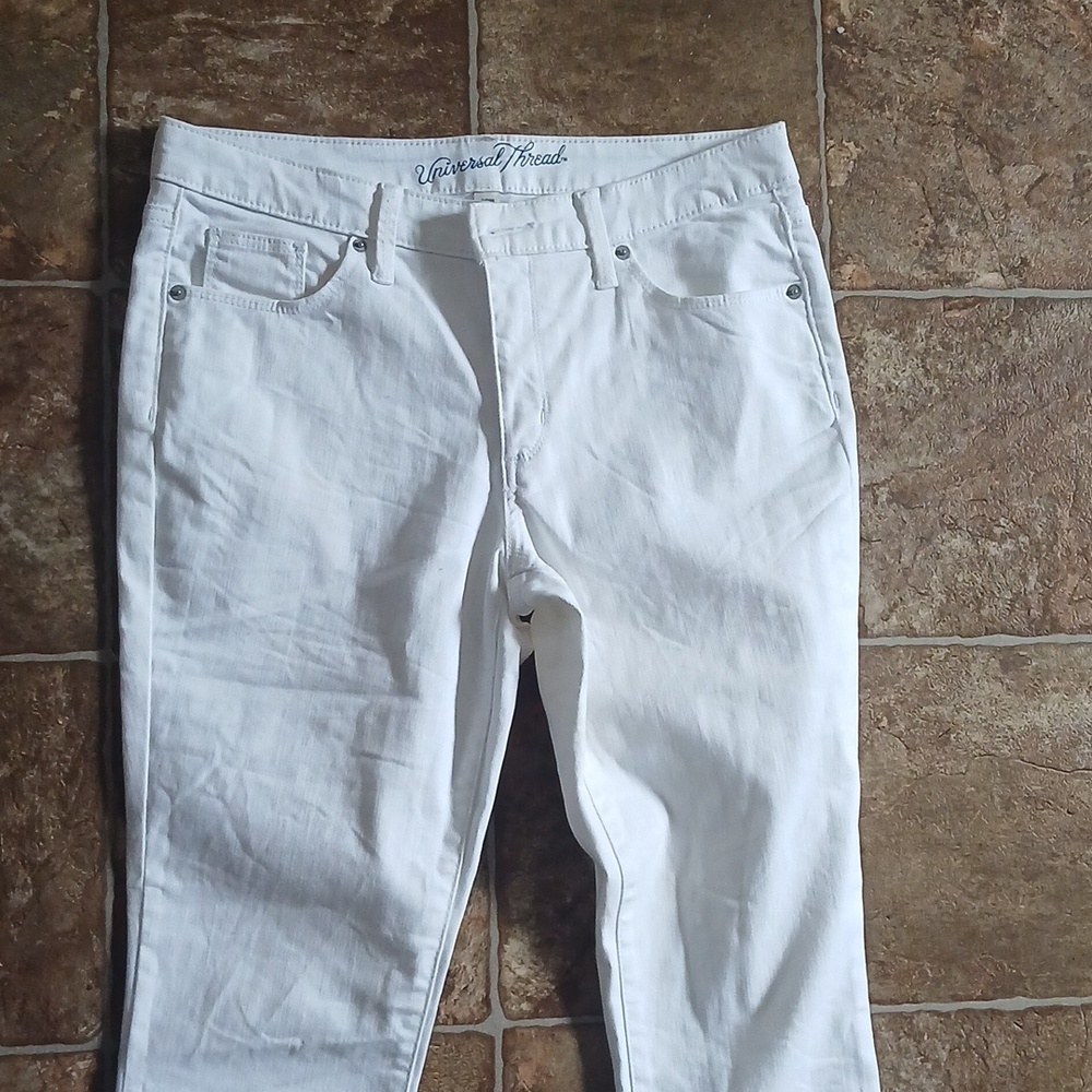 EUC Universal Thread White High-Rise Skinny Jeans Size 8/29R - Picture 2 of 6